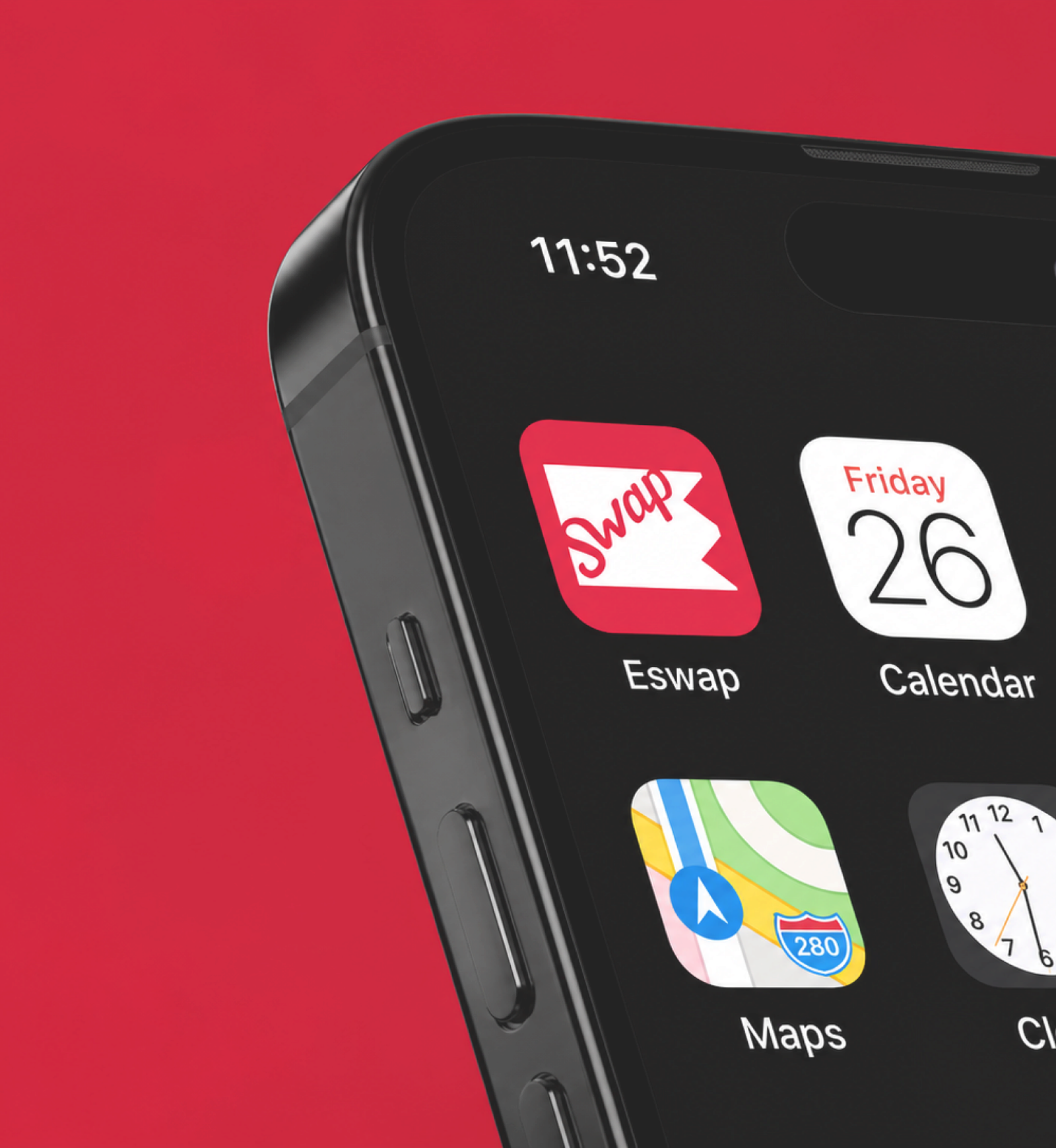 Eswap app icon on an iPhone home screen