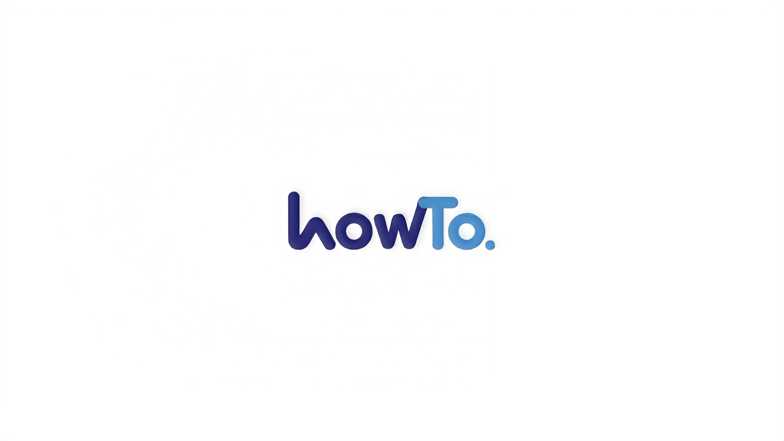howTo. brand logo on white