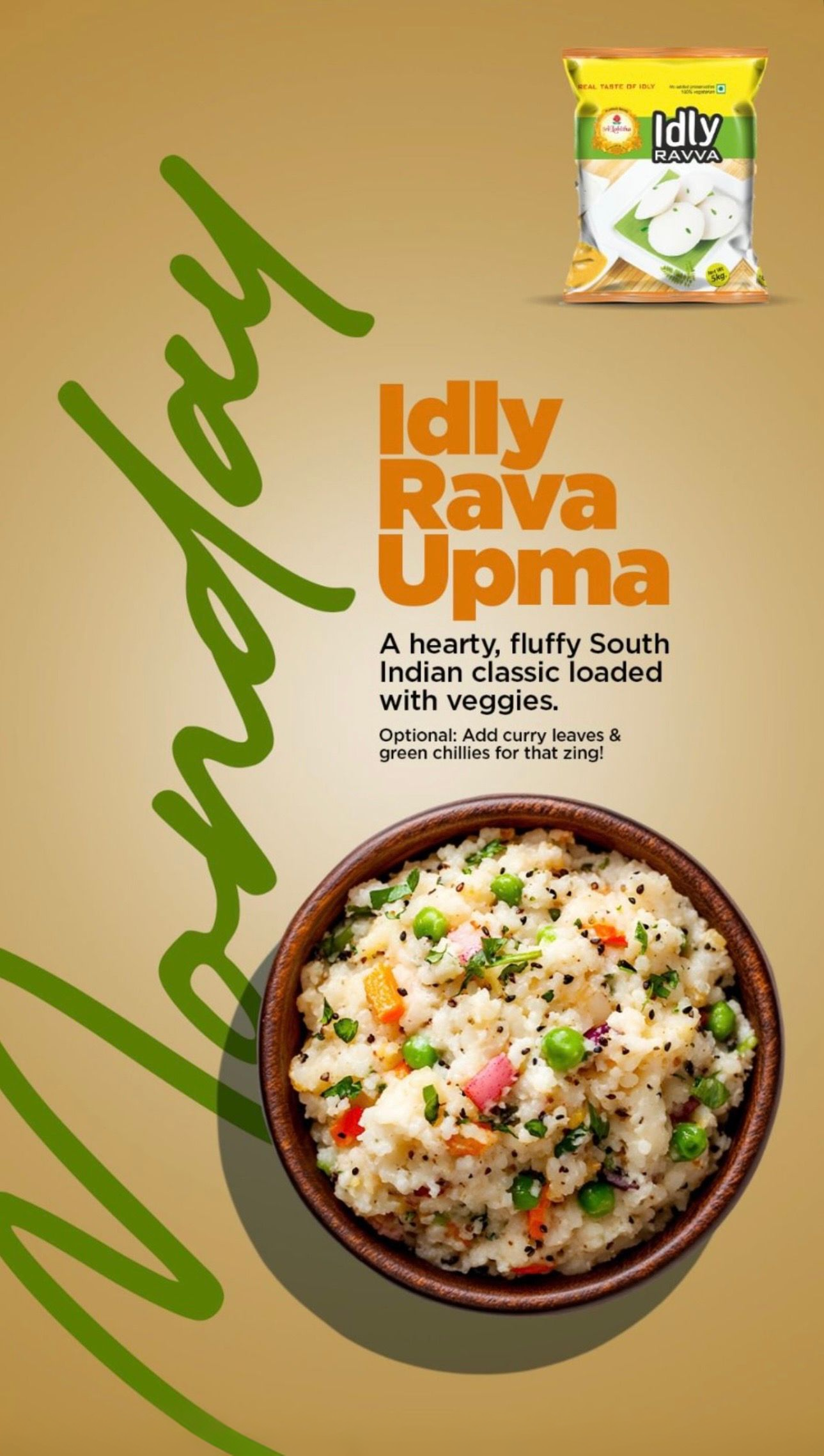Monday Idly Rava Upma