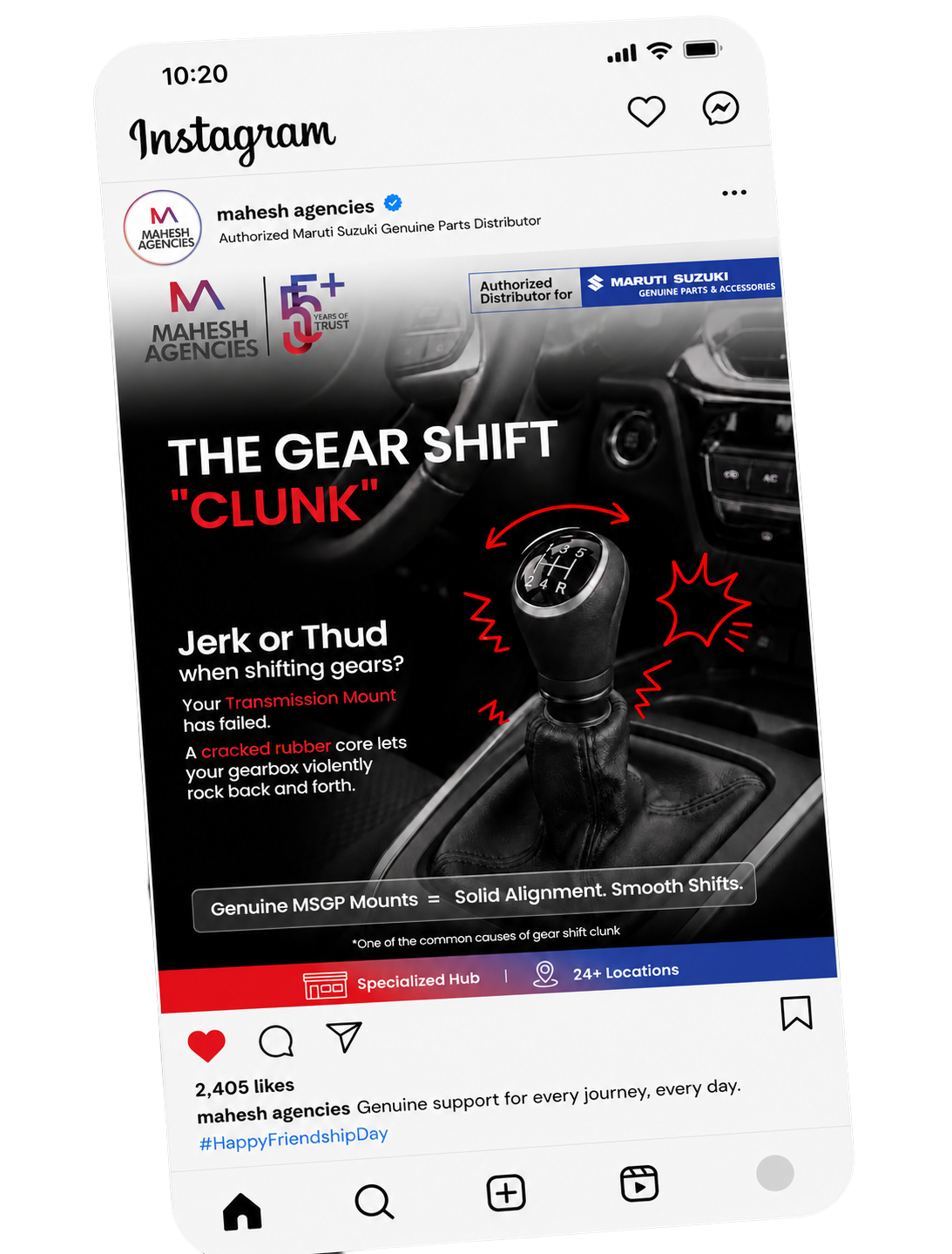 Mahesh Agencies social feed phone — post 3