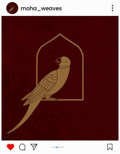 MoHa Instagram teaser — parrot brand mark