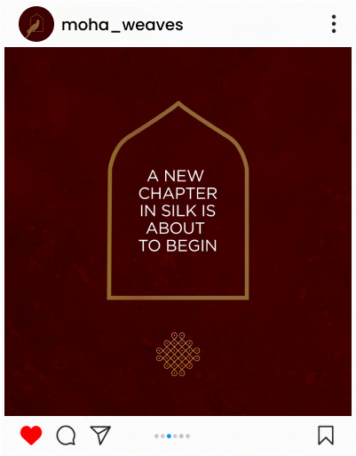 MoHa Instagram teaser — A new chapter in silk is about to begin