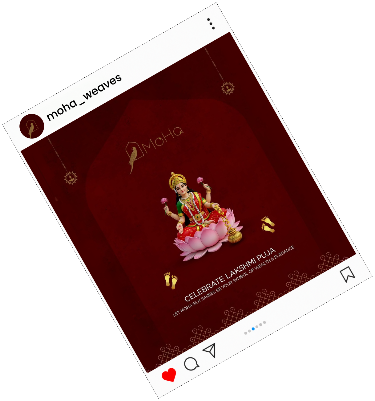 MoHa Instagram post — Celebrate Lakshmi Puja