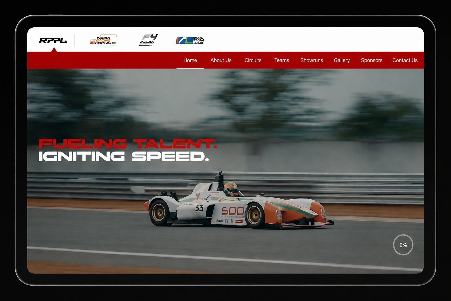 RPPL desktop UI — home hero