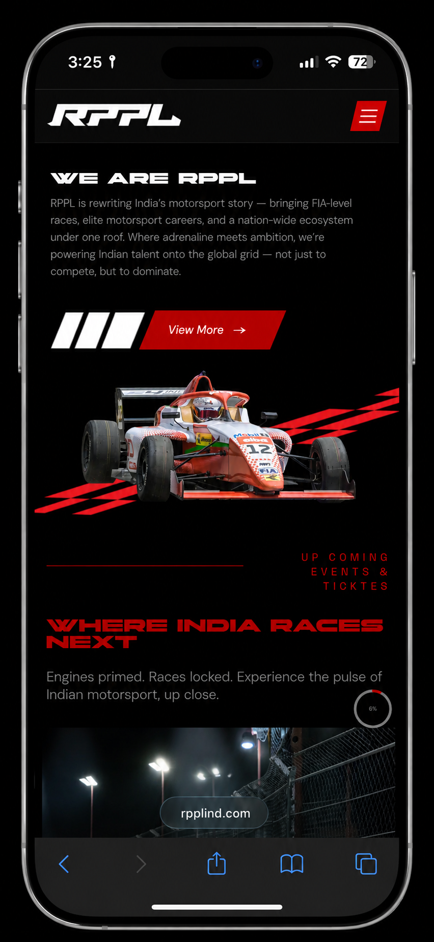 RPPL mobile UI — news and articles